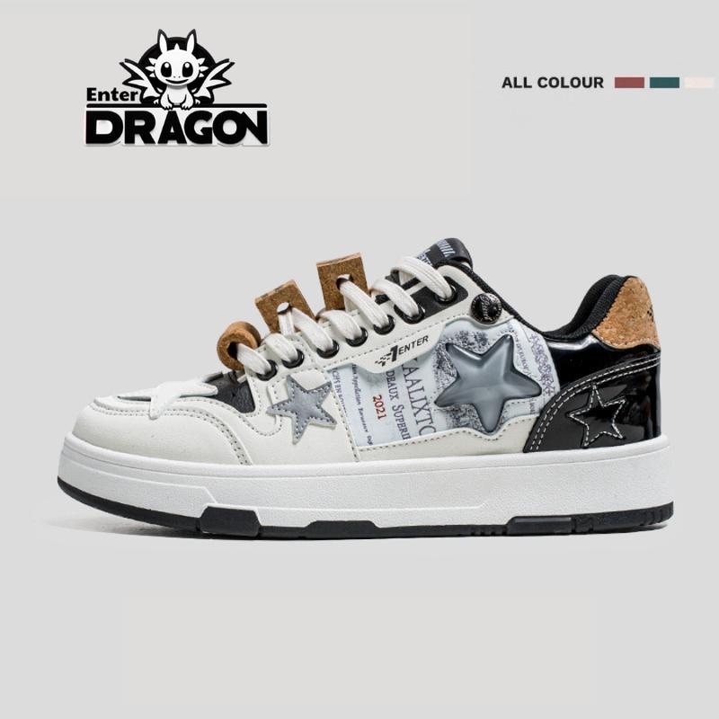 Enter Dragon X Huỳnh Anh Bản giới hạn COMBO Giày -Dây giày -Charm gỗ Giày thể thao sneaker nam nữ Unisex Enter Dragon White Wine Vang trắng trong ngôi sao