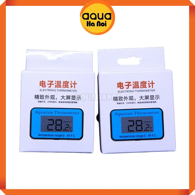 Nhiệt kế điện tử hồ thủy sinh màn hình hiển thị LCD chống thấm nước - Kèm hít kính thành hồ 2