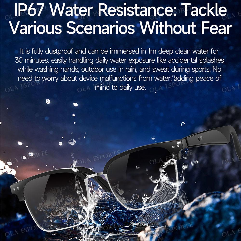 Fashion Smart Glasses Bluetooth call Voice Assistant Music Playback AI Intelligent Translation Glasses 170mAh Long Battery Life - Image 3