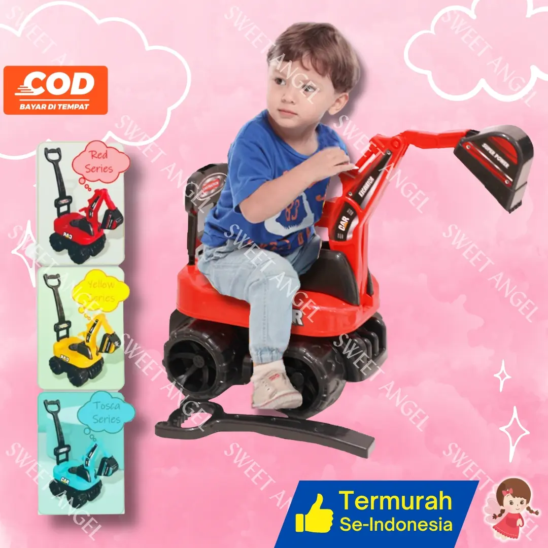 Excavator Besar Mainan Anak Truck Mobil Dorong Truk Eskavator Jumbo Beko YO 9 Toys