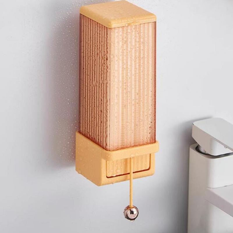 Hộp Đựng Bông Trang Điểm, Tiết Kiệm Không Gian, Thiết Thực, Dễ Lắp Đặt, Hộp Đựng Miếng Bông Không Thấm Nước, Dụng Cụ Sắp Xếp Miếng Bông Tự Động Gắn Tường Cho Gia Đình 3