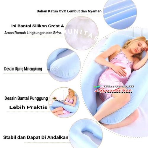 Sarung Bantal Hamil Bagus Pakai Resleting / Adem Lembut 5