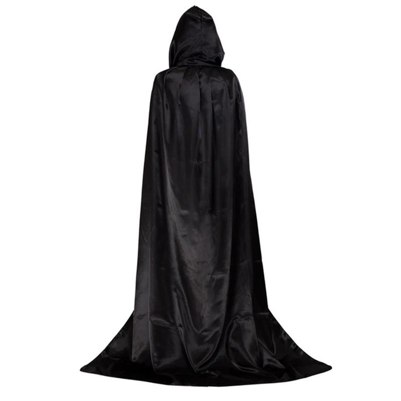 Áo choàng đội đầu Halloween, dài, có mũ trùm đầu, Cosplay, Trang phục ma cà rồng và quỷ dữ, Áo choàng 0