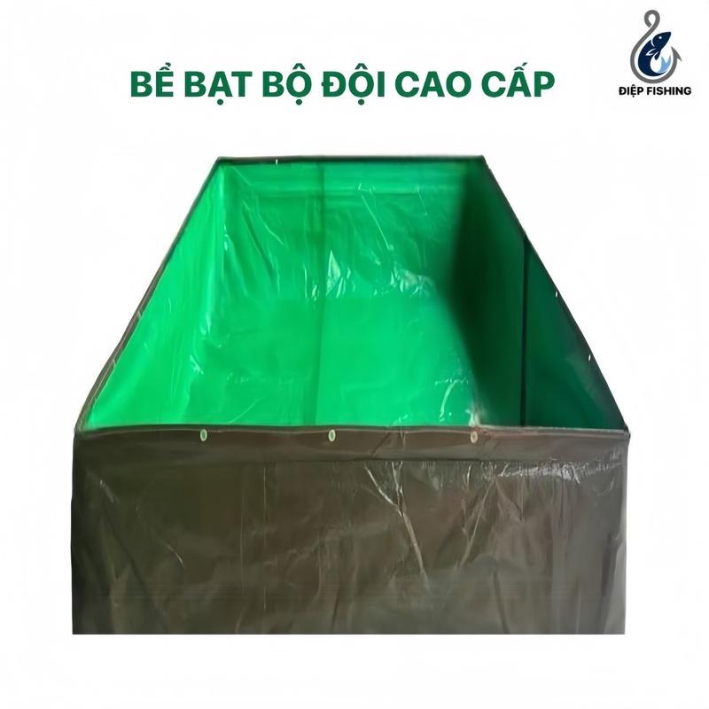Bể Bạt Nuôi Cá, Nuôi Ốc, Nuôi Lươn,... Bể Bạt Làm Bể Chứa, Bể Bạt Làm Bể Bơi. Bể Bạt Xanh Bộ Đội Cao Cấp Chất Liệu Dày Dặn Bền Đẹp PVC tiểu cảnh nuôicá _ bạ t nu ô i ế ch nuôilươn tank  nhựa 1