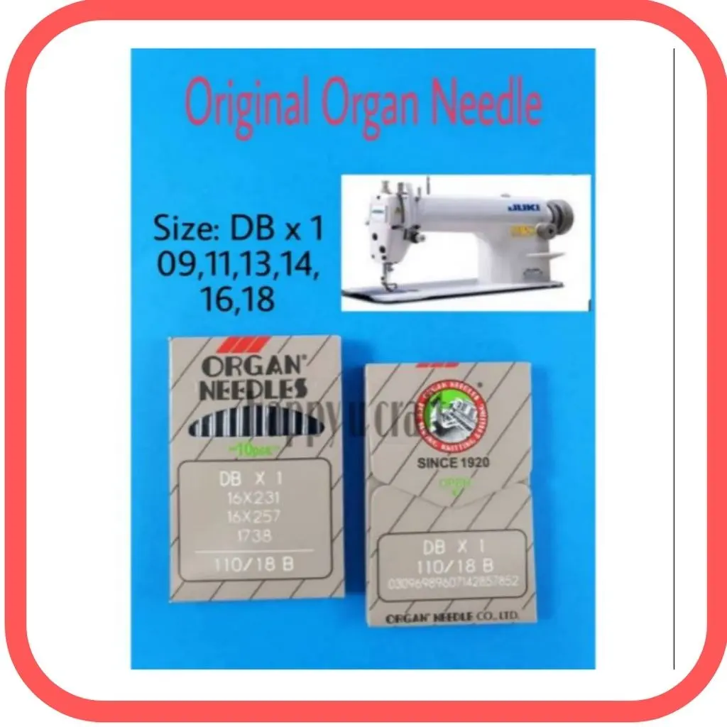 ORIGINAL Organ Needles DB x1 /Jarum Mesin Jahit Industri Organ/ HighSpeed