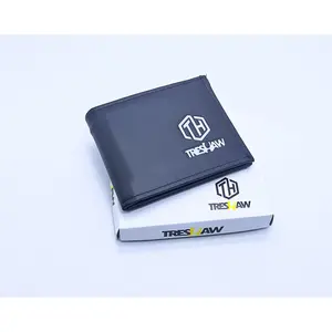 Dompet Lipat Treshaw Pria Original | Dompet Keren | Dompet Kekinian Hitam Kartu Kulit Uang Dompet Pendek Cowok