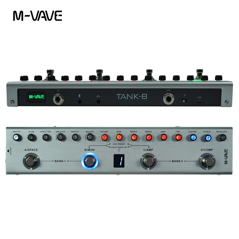 M-VAVE Pocket AMP Mini Guitar Multi-Effects Processor Music