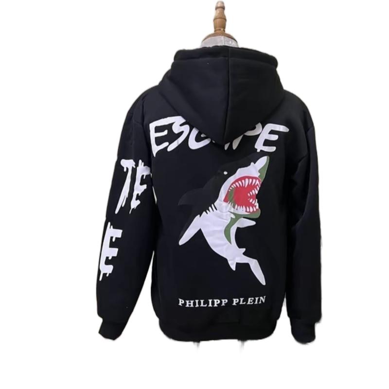 Áo hoodie zip cá mập philiplenin in 5D khóa chữ siêu nét chất liệu nỉ tàu ấm áp size 28-75kg hôttrend nam nữ unisex Meénwear có khóa