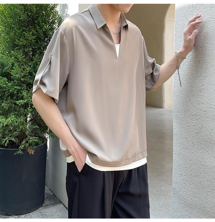 Product Introduction of Men's Polo Shirt 2025 New Short Sleeve T-Shirt - Casual Collar Top for Men, Trendy & Breathable, Wholesale Bulk Discount 21
