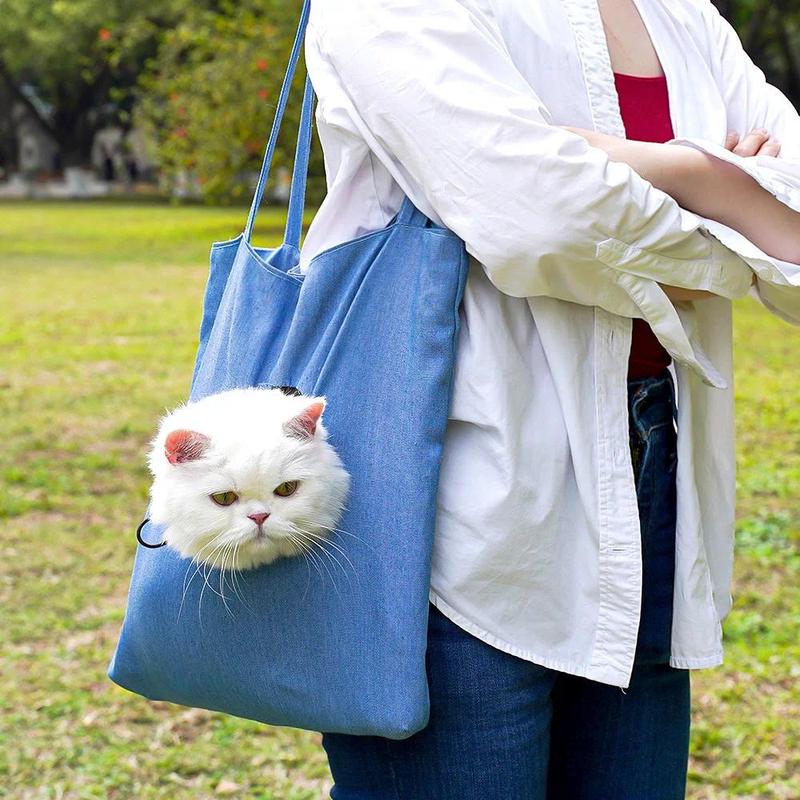Product Introduction of Pet Canvas Shoulder Bag Lion shaped Cat Tote Bag Comfortable Pet Tote Bag Pet Shoulder Bag Portable Outdoor Cat Tote Bag 20