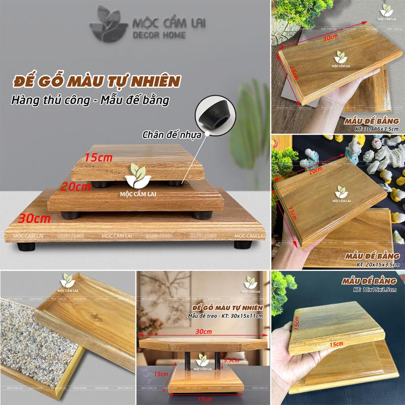 Đế Gỗ, Đôn Gỗ Đặt Tượng, Chậu Bonsai, Tượng Gốm, Ấm Trà - Đế Kê Tượng Trang Trí Tiểu Cảnh