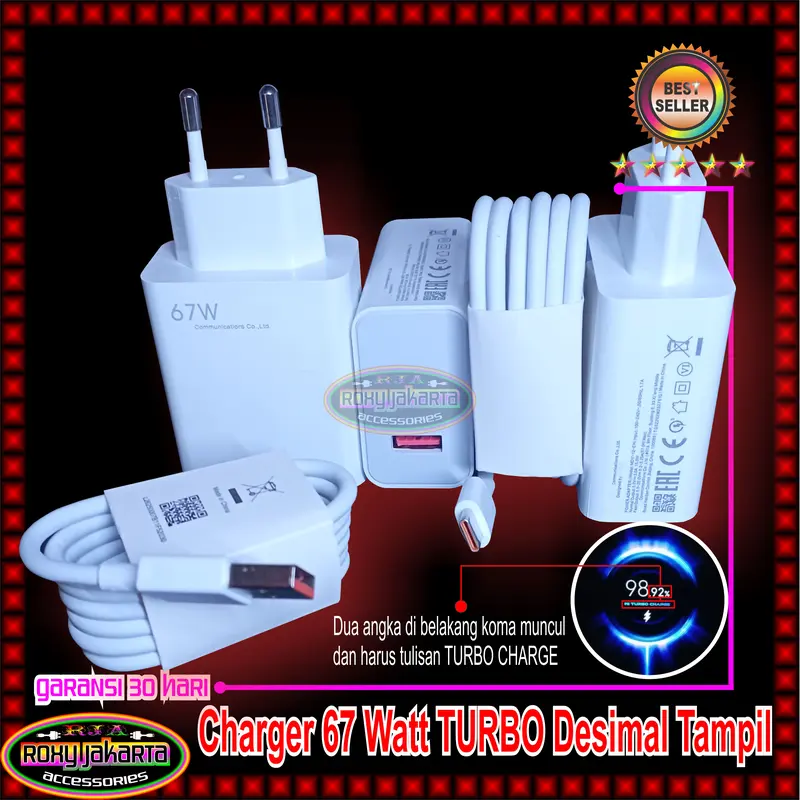 Charger Xm 67 Watt TURBO CHARGE Desimal Tampil 11T 12 12 Lite 11 Ultra Pco F4 Pco X3 Pro Pco X3 GT Pco X5 Pro Note 11 Pro Note 11 Pro 5G 0