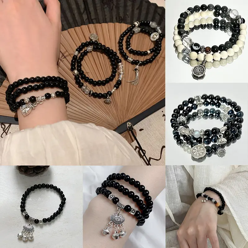 Vòng Tay Đính Cườm Cho Nữ, Phong Cách Trung Quốc, Ma Núi, Chi Tiêu, Giá Cả Phải Chăng, Sang Trọng, Cao Cấp, Cổ Điển, Cá Tính, Quà Tặng Bằng Tay