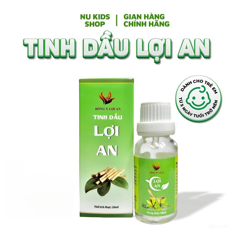 Tinh Dầu Lợi An Giúp Bé Giảm Khò Khè, Ngạt Mũi, Sổ Mũi Cho Bé