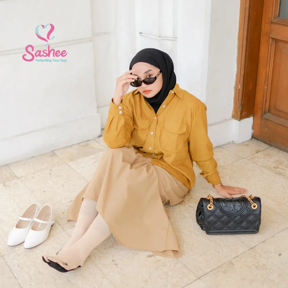 Kaos kaki Sashee Jempol Polos Telapak Hitam Wanita Dewasa Muslimah