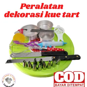 Peralatan dekorasi kue ulang tahun lengkap meja putar dan peralatan menghias kue tart atau kue ulang tahun Bulat Mawar