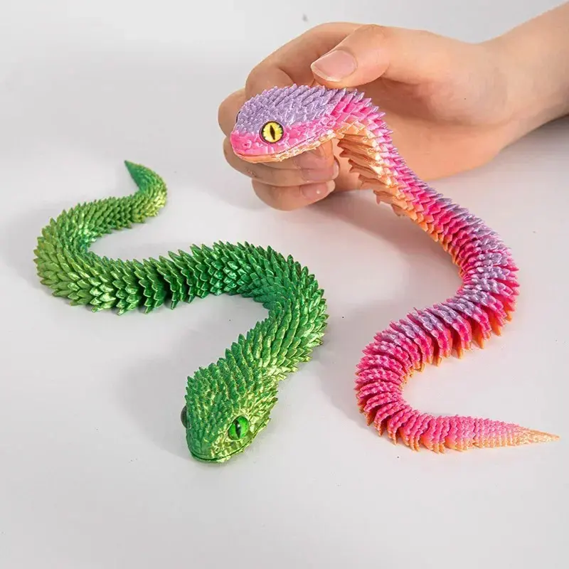 Tượng Rắn In 3D, 30cm, Động Vật In 3D, Phụ Kiện Bàn, Trang Trí Phòng, Trang Trí Năm Hình Rắn Vui Nhộn Để Bàn Văn Phòng, Hàng Mới Về 3
