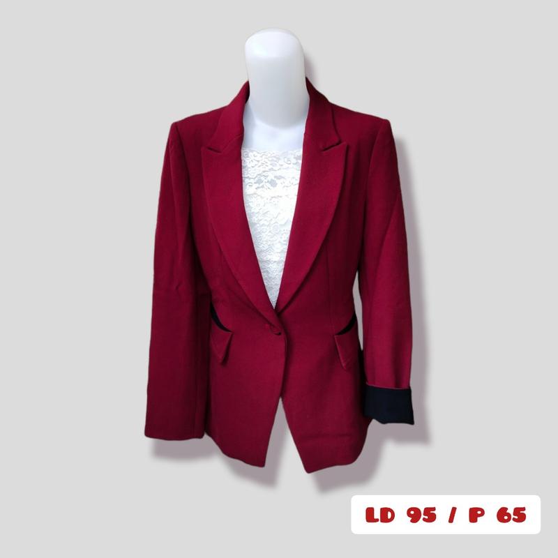JAS PPNI WANITA/ JAS PERAWAT WARNA BARU/JAS PPNI BURGUNDI LOGO BORDIR Blazer Panjang 6