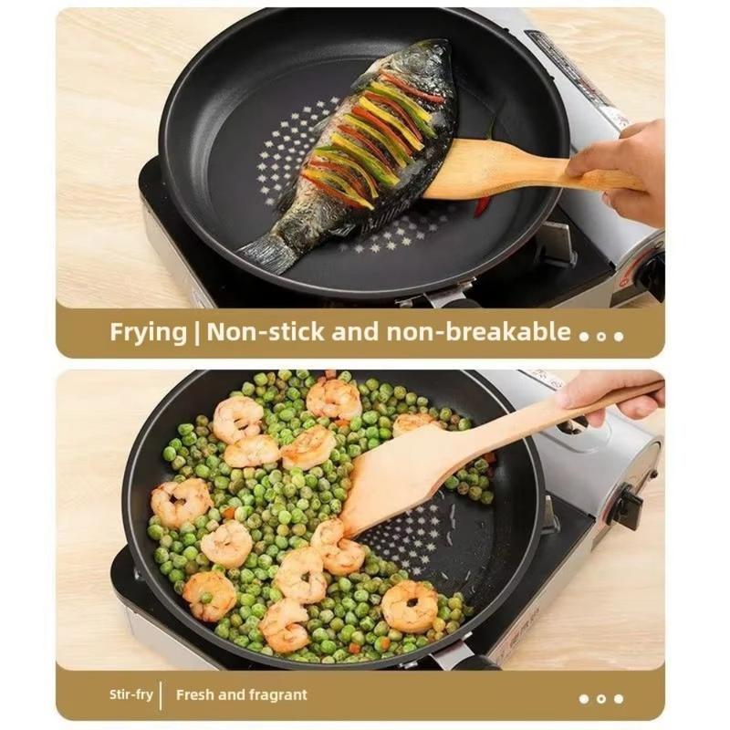 Product Introduction of New Non-Stick Pan with Lid Easy to Clean Frying Pan Multi-functional Iron Fried Steak Pot Gas Induction Cooker 20