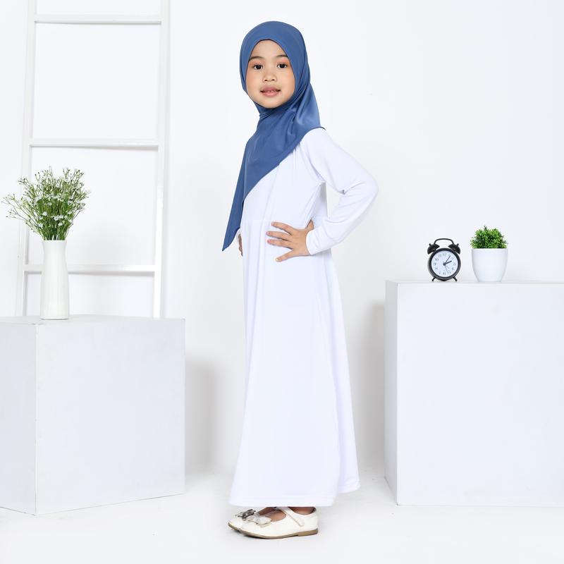 Jilbab Anak Segitiga instan Jersey Premium Usia 0-8 tahun Kerudung instan Nyaman Muslim 5