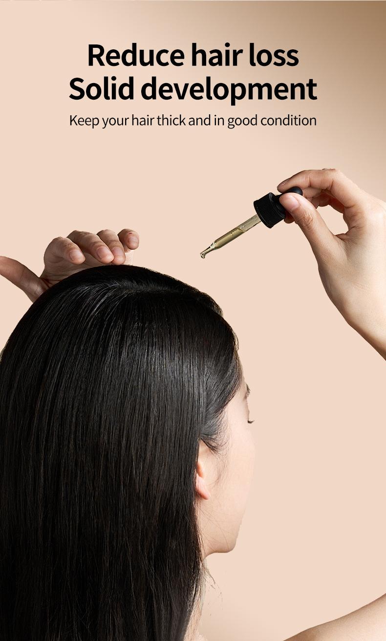 Product Introduction of 【Hair Growth FDA  Ginseng Extract Hair Care 】 Hair Loss Prevention Hair CarelPrevent hair loss |Ginseng and black sesame extract |Strengthen hair roots || Natural and organic ingredients | Hair growth essence | Suitable for men and women | Hair oil   10x 0