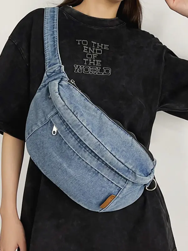 Fashionable Shoulder Bag, Casual Versatile Chest Bag for Men and Women, Simple All-match Crossbody Bag for Daily Travel, Easy To Carry, Office Workers Commuting, Students in Class 4