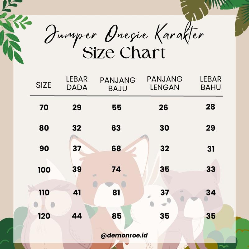 Size 100 ( 18-24 Bulan ) GROSIR MURAH De Monroe Baju Bayi dan Anak Baju Tidur Kostum Bayi Binatang Jumper Animal Romper Onesie Cewek Cowok Harimau dll Kids 1