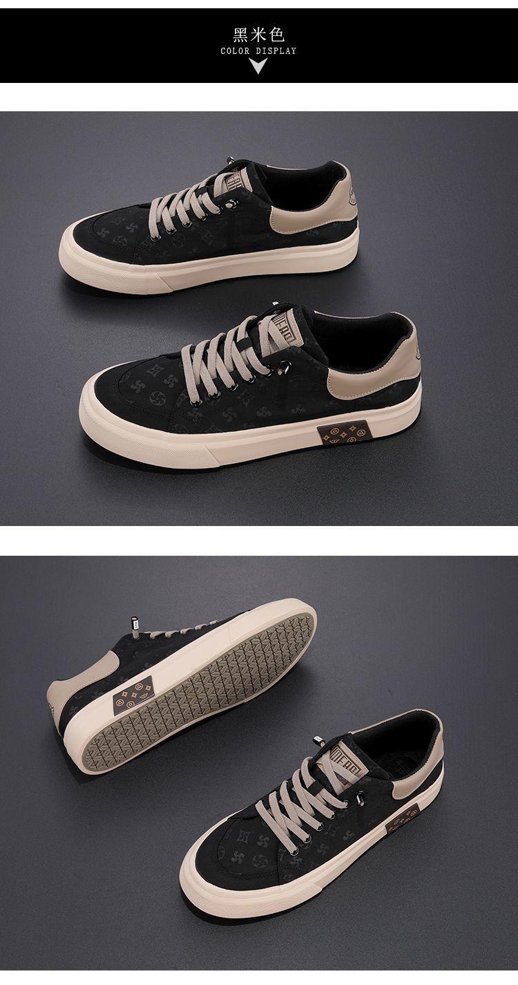 Product Introduction of Spring Breathable Men's Cloth Shoes 2024 New Lazy Breathable Casual Shoes Fashion Versatile Youth Trend Canvas Sneakers Parent 22