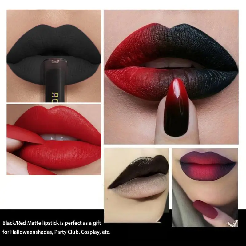 Long Lasting Matte Lipstick, 2 Counts/set Waterproof Non-stick Cup Lip Glaze, Easy Coloring Lip Sticks, Suitable for All Occasions Lip Makeup, Cosmetic, Lip Tint Set 2