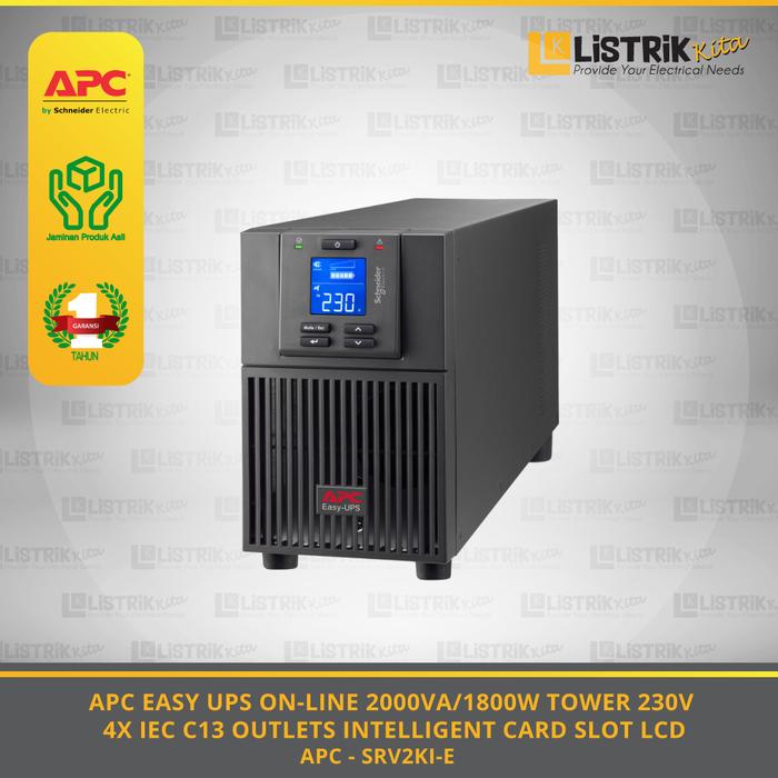 Promo UPS APC 2000VA Online 2kVA 1800W SRV2KI-E Easy UPS Tower Cicil 0% ...