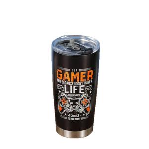 Cawan Dua Lapisan Vakum Keluli Tahan Karat 304, Reka Bentuk Kreatif, dengan Pemegang Cawan Ais, Mudah Alih, Cawan Kereta Api Bercetak tumbler  flower  design Kitchenware