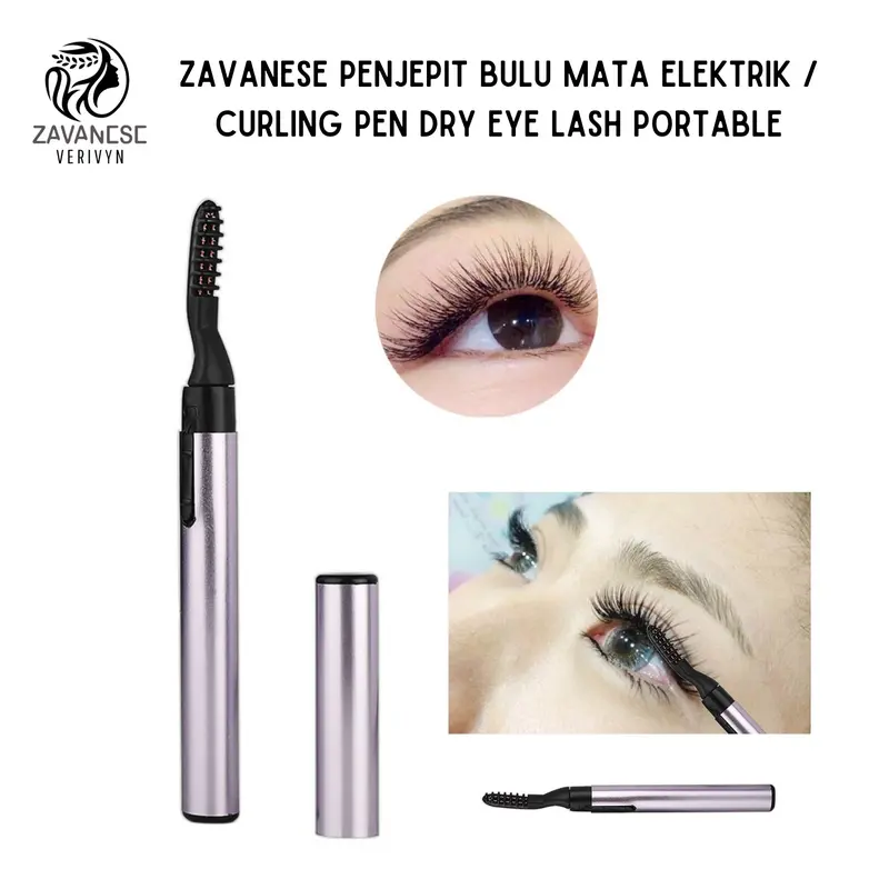 Zavanese Penjepit Bulu Mata Elektrik / Curling Pen Dry Eye Lash Portable 0