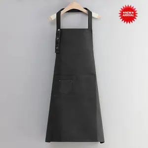 Apron Celemek Masak Dapur Waterproof Barista Korean Style Waiters Coffee Tali Leher Dapat disesuaikan
