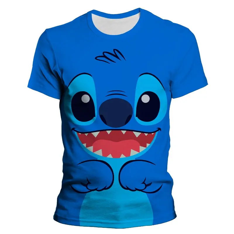 New Summer Comfortable Breathable Short Sleeve T-shirt Cartoon Anime Street Dress Fun Top Men's and Women's Design Sense 3D Printed T-shirt