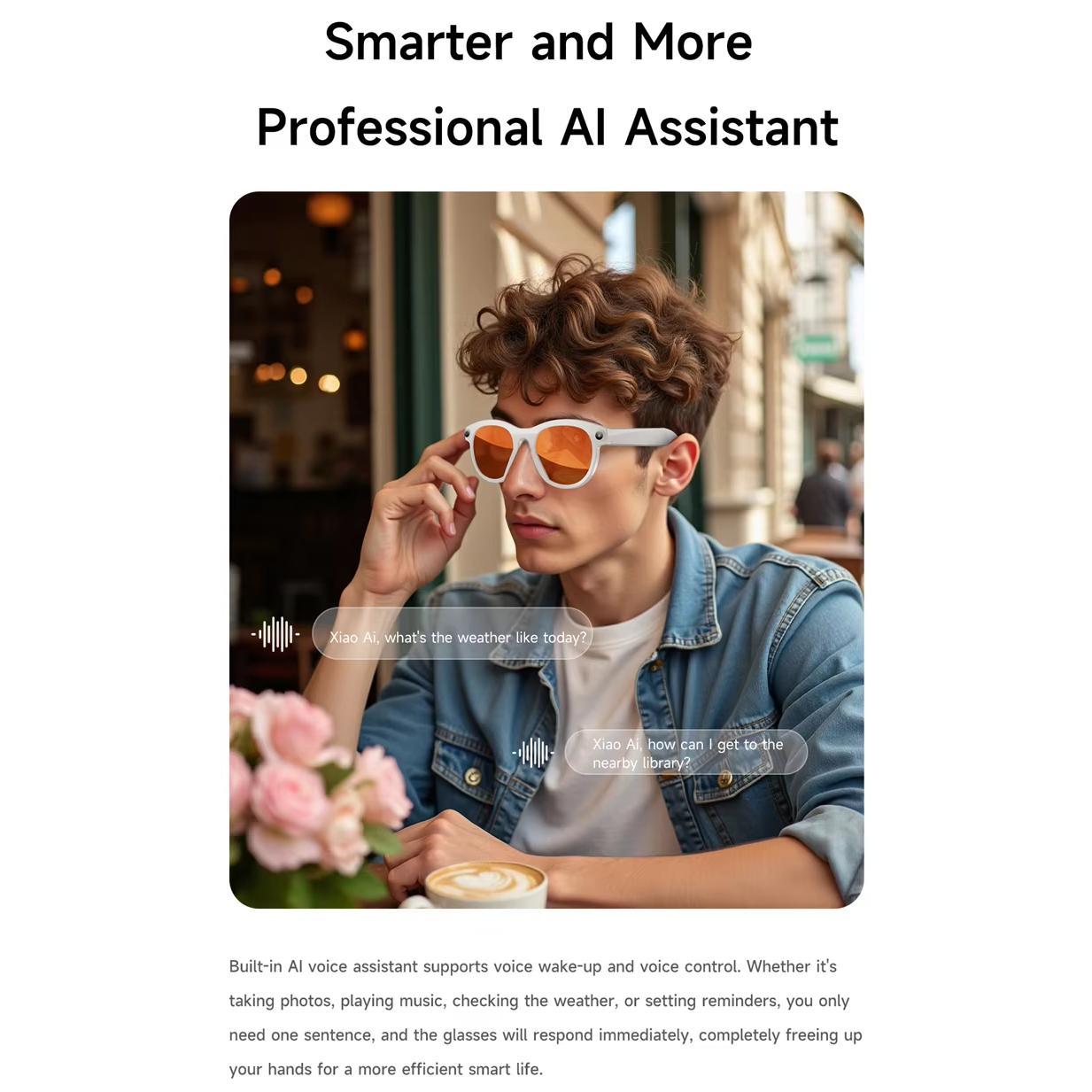 AI Smart Glasses 8K HD 1200MP Pixel Camera Video Glasses AI ChatGPT Translation Bluetooth Call Voice Assistant Music Sunglasses - Image 5