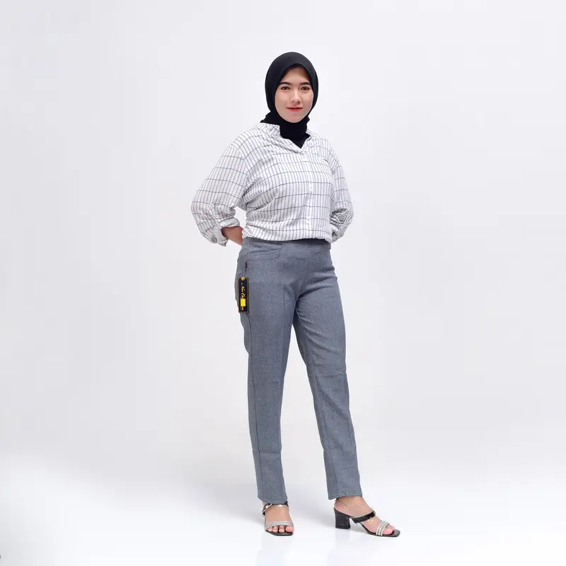 CELANA KERJA WANITA PINGGANG KARET MUAT BB 43-100kg 3