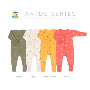 BONBINZOO AARDE Series - Sleepsuit Resleting Anak Bayi 0-1 Tahun