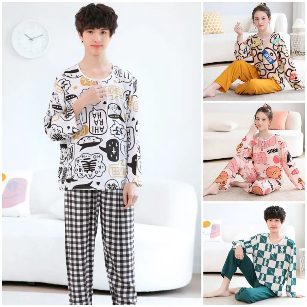 Baju Tidur Remaja Perempuan dan Laki laki Dewasa Import umur 12-20 Tahun REMA