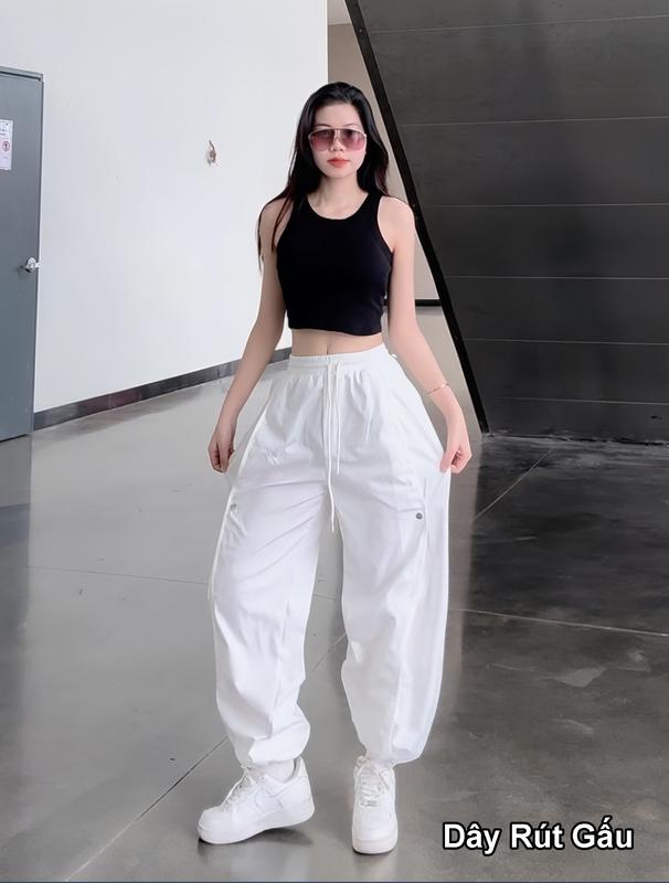 MDQ14 - Quần jogger kaki nữ 2 loại gấu quần cao cấp Hàn phong cách thể thao, đi chơi đi tập đi nhảy 1
