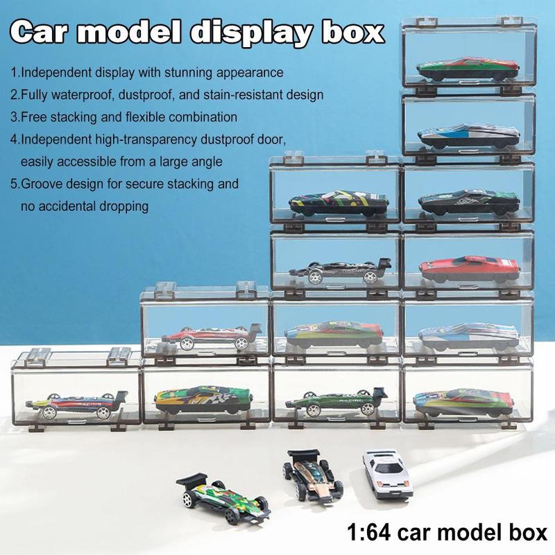 Transparent Assembly Car Model Organizer Toy Car Model Box Organizer Boutique Display J0W4 3