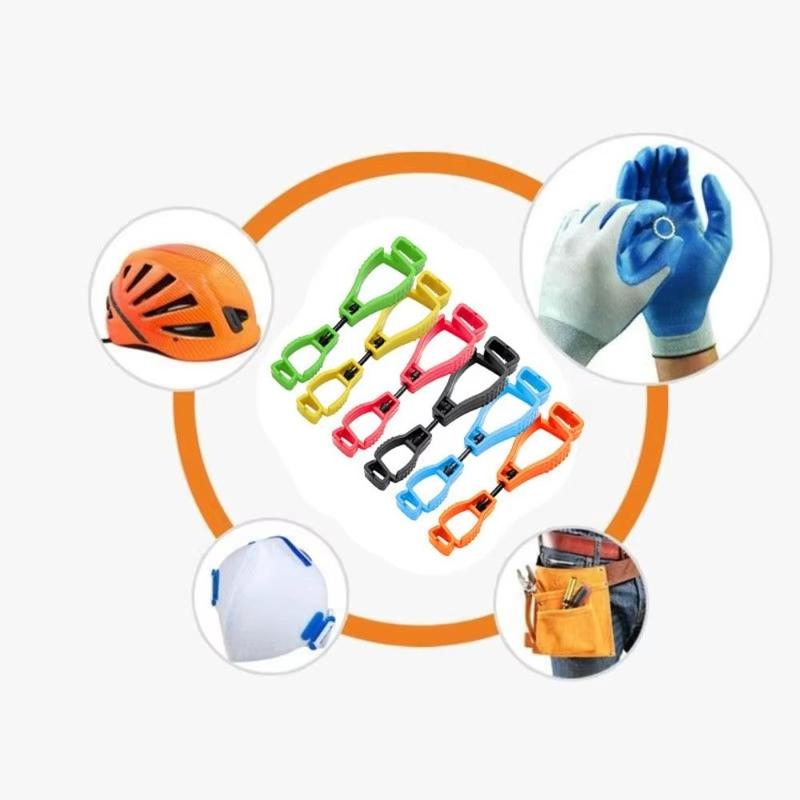 Product Introduction of 10pcs Portable Multi-Purpose Glove Grabber Clip Anti-lost Safety Glove Holder Hanger Plastic Carry-On Working Gloves Clips Accessory 11