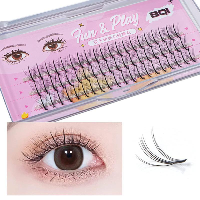 Partial false eyelashes, large capacity, natural point fit eyelashes ...