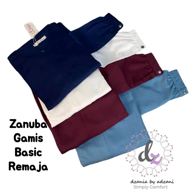 (Ready to Order) Zanuba Gamis Basic Remaja Katun Toyobo 2