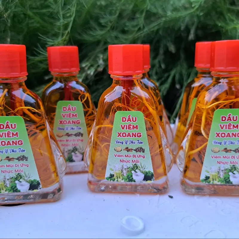 10 TẶNG 1 Combo DẦU VIÊM XOANG 10 CHAI 7ml rễ  hỗ trợ nhức mõi ngủ ngon chai to nóng thơm(tem xanh lá) 3