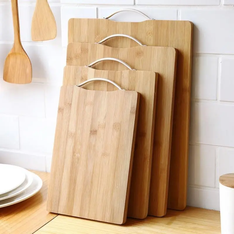 Kitchen Chopping Board Wooden Vegetable Fruits Outdoor Camping Food Cutting Board Bamboo Rectangle M