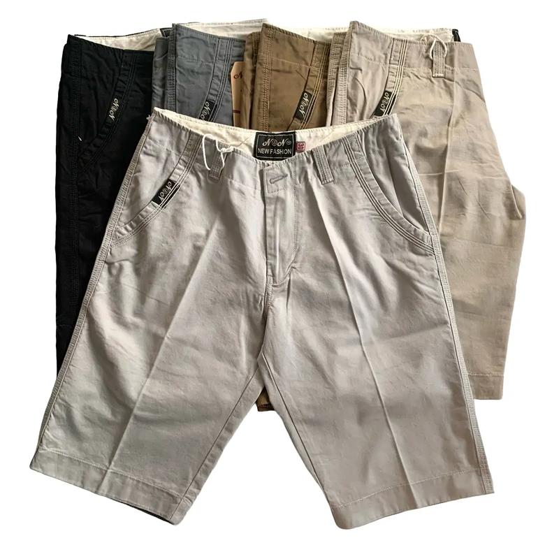 Quần Short Kaki Dây Kéo Nam Cao Cấp N&N - Quần Lửng Form rộng Có Túi Menswear
