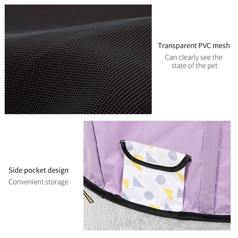 Product Introduction of Portable Folding Pet Tent Delivery Room Round Cage For Cat Tent Playpen Puppy Kennel Easy Operation Fence Outdoor Dogs House #464675 41