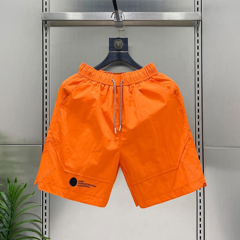 Product Introduction of Summer simple and versatile quick drying casual shorts for men, fashionable and loose five quarter pants, Korean version, internet famous, breathable beach pants 7