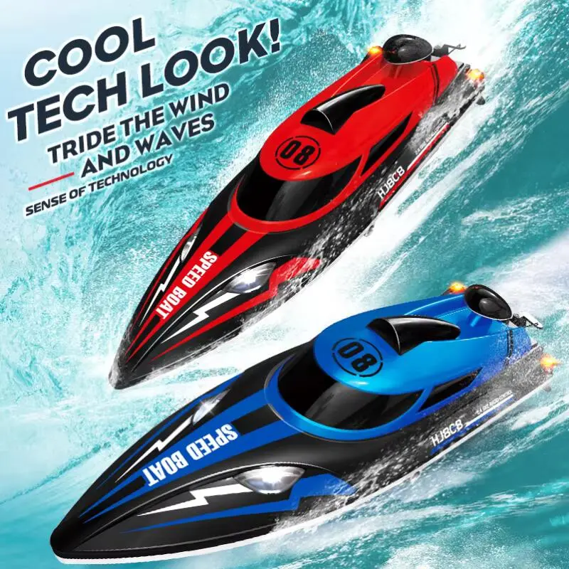HJ808 RC battery 2.4GHz 25km/h high-speed remote control water motorcycle boat children's model toy
