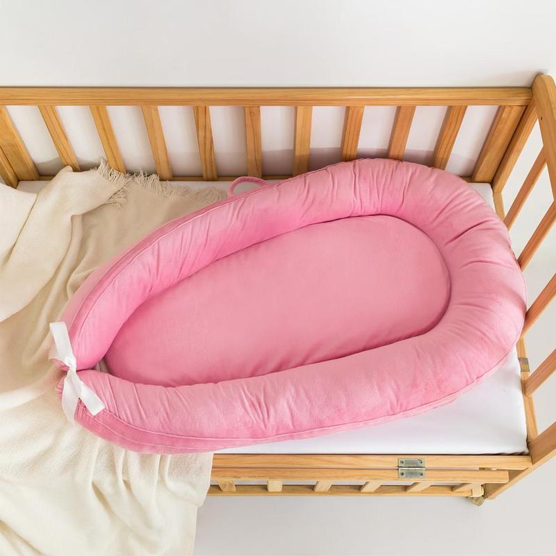 1 Piece Baby Lounger, Soft Skin-friendly Breathable Baby Bed, Portable Crib For Newborn, Halloween Decor 1